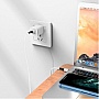 ���� ������ USB-C to USB-C 1.0m 3A 60W silicone BX79 white BOROFONE (6974443384819)