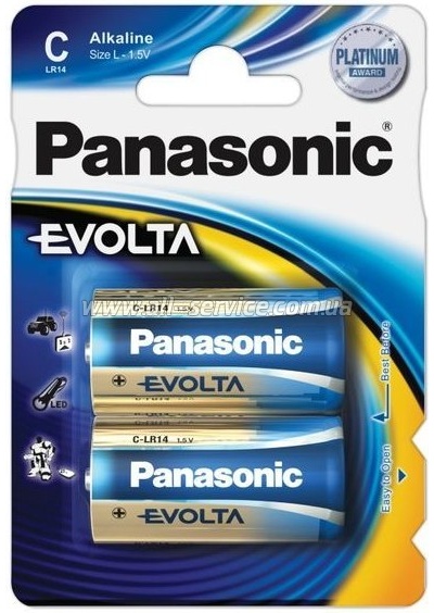 Батарейка Panasonic C LR14 Evolta * 2 (LR14EGE/2BP) Батарейка Panasonic C LR14 Evolta * 2 (LR14EGE/2BP)