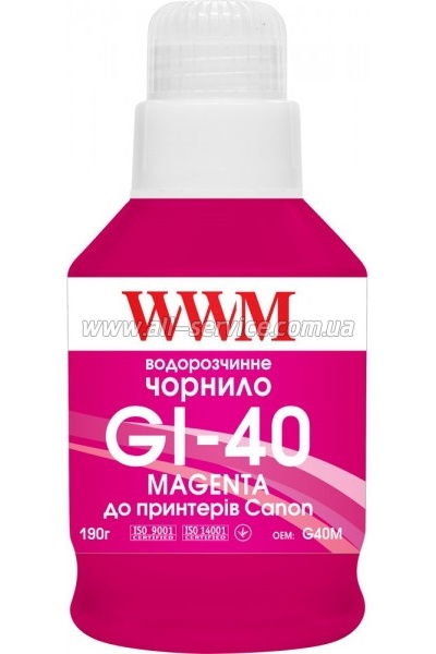  WWM GI-40 Canon GM2040/ G6040 140 Magenta (G40M)