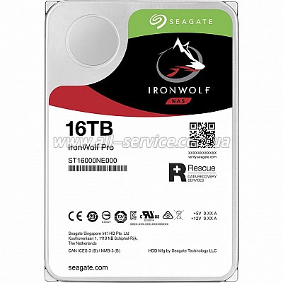 Seagate IronWolf Pro HDD 8TB 7200rpm 256MB 3.5" SATAIII (ST8000NE001)