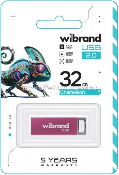  Wibrand 32GB Chameleon Pink USB 2.0 (WI2.0/CH32U6P)