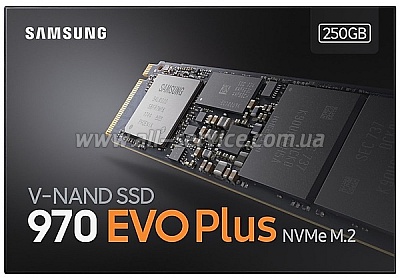 SSD  Samsung 970 EVO Plus 250GB PCIe 3.0x4 M.2 TLC (MZ-V7S250BW)