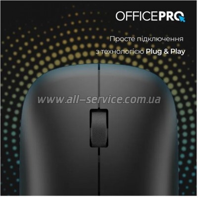  OfficePro M225B Silent Click Wireless Black (M225B)