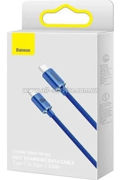 ���� ������ USB-C to USB-C 1.2m 100W blue Baseus (CAJY000603)