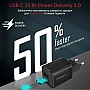 �������� ������� Promate 33W USB-C + USB-A (powerport-33.black)