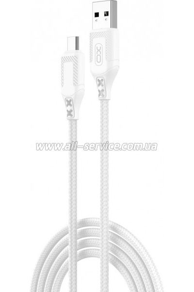 Дата кабель USB 2.0 AM to Micro 5P 1.0m braided white XO (NB235_M_White) Дата кабель USB 2.0 AM to Micro 5P 1.0m braided white XO (NB235_M_White)
