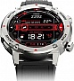 - iMiki D2 Silver Silicone Strap
