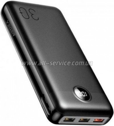 ������� ������������� Veger 30000mAh L30 PD 20W black (6970453554167)