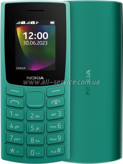 Мобильный телефон Nokia 106 DS 2023 Green (1GF019BPJ1C01) Мобильный телефон Nokia 106 DS 2023 Green (1GF019BPJ1C01)