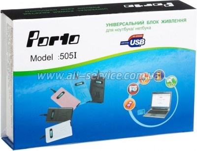���� �������� �� �������� Porto 70W. DC 15-24V ������������ 4A max. + USB 5V.1A (MN-505I)