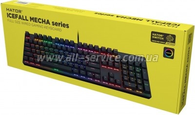  Hator Icefall Mecha Rainbow USB Black (HTK104UA)