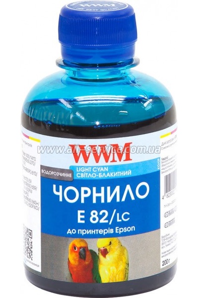  WWM 200 Epson Stylus Photo R270/ R390/ R1400/ RX590 Light Cyan (E82/LC)