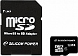   16GB SILICON POWER microSDHC Class 10 + SD  (SP016GBSTH010V10-SP)