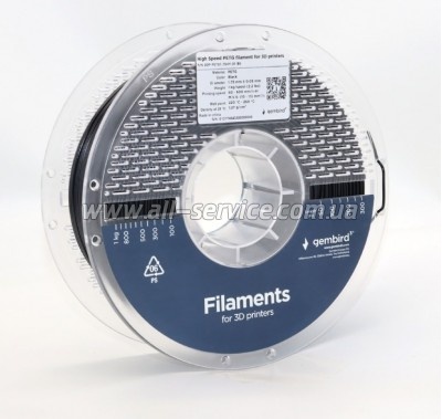 ������� ��� 3D-�������� Gembird PETG High Speed, 1.75 ��, 1 ��, blue (3DP-PETG1.75HY-01-B)