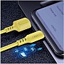 ���� ������ USB 2.0 AM to USB-C 1.0m soft silicone yellow ColorWay (CW-CBUC043-Y)