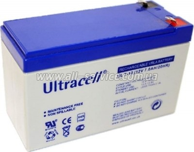 �������������� ������� Ultracell 12V 7Ah AGM (UL7-12)