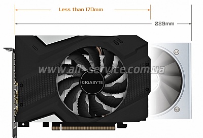 ���������� GIGABYTE GeForce GTX 1660 SUPER MINI ITX OC 6G (GV-N166SIXOC-6GD)