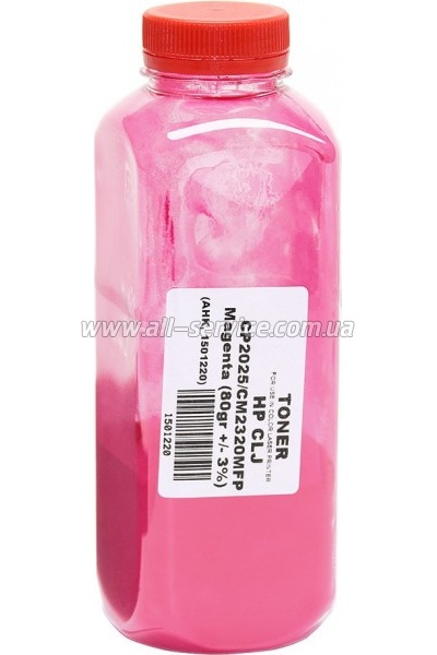 Тонер АНК HP CLJ CP2025/ CM2320MFP Magenta бутль 80г (1501220) Тонер АНК HP CLJ CP2025/ CM2320MFP Magenta бутль 80г (1501220)