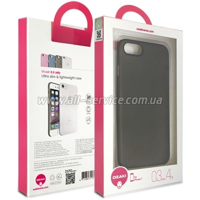  O!coat 0.3 Jelly case for iPhone 7 Black (OC735BK)