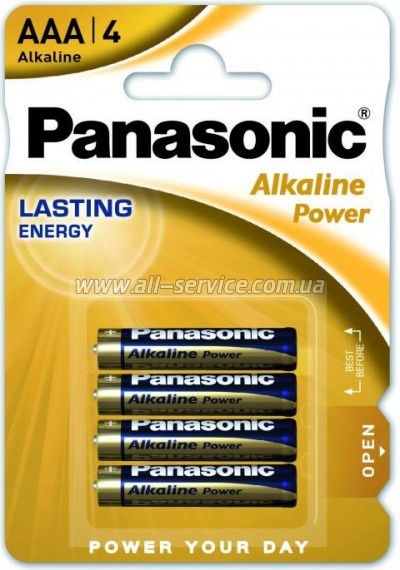  Panasonic ALKALINE POWER AAA BLI 4 (LR03REB/4BPR)