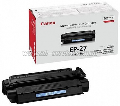 Картридж Canon EP-27 LBP-3200/ MF3110/ 3220/ 3228/ 3240/ 5630/ 5650/ 5730/ 5750/ 5770 (8489A002) Картридж Canon EP-27 LBP-3200/ MF3110/ 3220/ 3228/ 3240/ 5630/ 5650/ 5730/ 5750/ 5770 (8489A002)