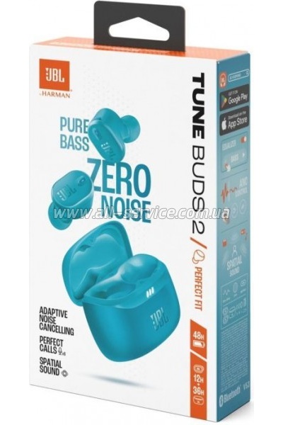 JBL Tune Buds 2 Turquoise (JBLTBUDS2TQE)