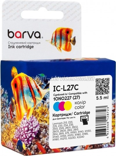  Barva Lexmark 27/ 10N0227 Color (IC-L27C)