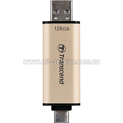  128GB Transcend JetFlash 930C USB 3.2 / Type-C Gold-Black (TS128GJF930C)