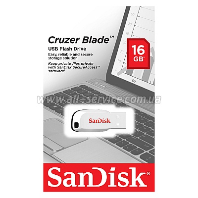 ������ 16GB SanDisk Cruzer Blade Green (SDCZ50C-016G-B35GE)