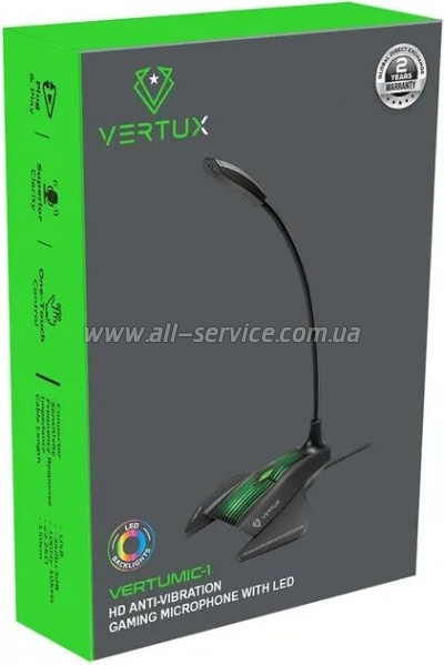 �������� Vertux VertuMic-1 LED USB Black (vertumic-1.black)