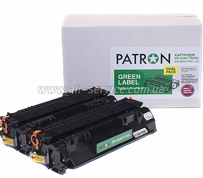 Patron Green Label HP LJ CE505A / CANON 719 (PN-05A/719DGL) DUAL PACK