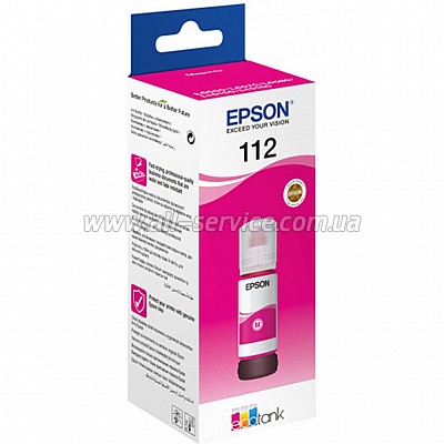  Epson 112 EcoTank L6550/ L15150 Pigment Magenta (C13T06C34A)
