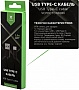 ���� ������ USB 2.0 AM to Type-C 1m nylon black Vinga (VCPDCTCNB1BK)