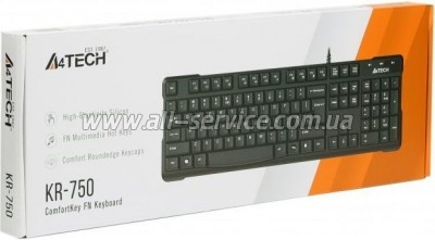  A4Tech KR-750-BLACK-US (4711421805827)