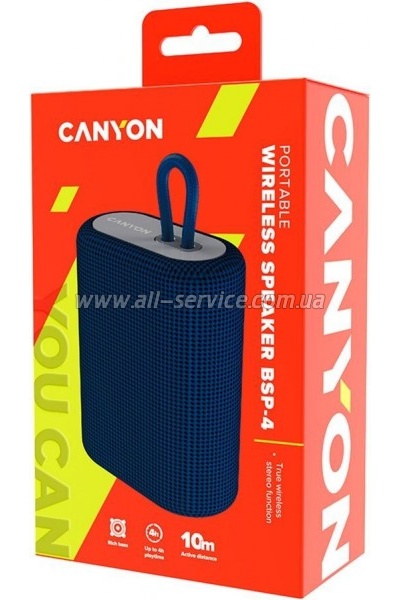 ������������ ������� Canyon BSP-4 Bluetooth Blue (CNE-CBTSP4BL)