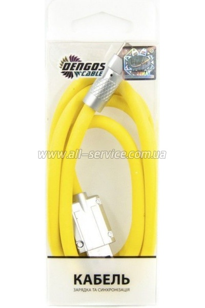 ���� ������ USB 2.0 AM to USB-C 1.0m yellow Dengos (PLS-TC-NS-YELLOW)