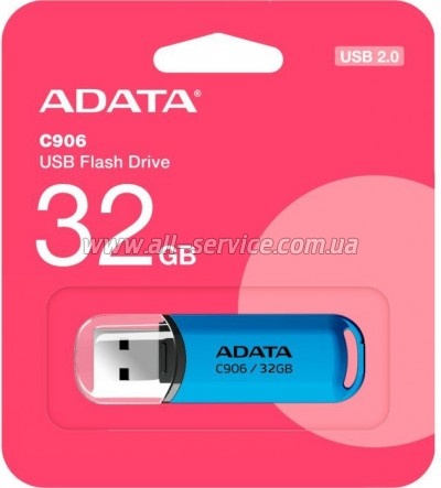  ADATA 32GB C906 Blue USB 2.0 (AC906-32G-RWB)