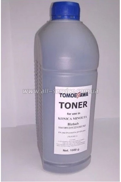 Тонер Tomoegawa Konica Minolta Bizhub 164/ 185/ 215/ 223/ 226/ 363 TN-116/ TN-118/ TN-217/ TN-414 бутль 1000гр (TG-K185-1) Тонер Tomoegawa Konica Minolta Bizhub 164/ 185/ 215/ 223/ 226/ 363 TN-116/ TN-118/ TN-217/ TN-414 бутль 1000гр (TG-K185-1)