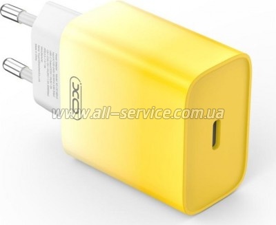 �������� ������� XO CE18 PD 30W USB-C Yellow (XO-CE18-YEL)