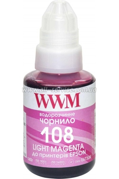 ������� WWM Epson 108 Epson L8050/ L18050 140� Light Magenta (E108LM)