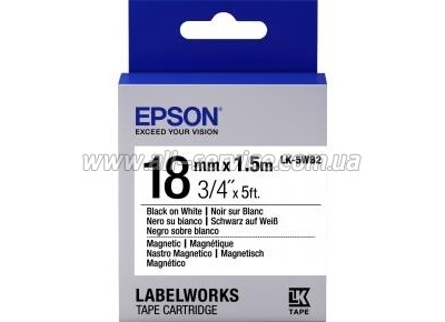 Картридж Epson LK5WB2 LW-400/ 400VP/ 700 Magnetic Blk/Wht 18mm/1.5m (C53S655001) Картридж Epson LK5WB2 LW-400/ 400VP/ 700 Magnetic Blk/Wht 18mm/1.5m (C53S655001)