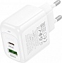 Зарядний пристрій HOCO CS55A 1xUSB-C PD30W + 1xUSB QC3.0 white (6942007631549) Зарядний пристрій HOCO CS55A 1xUSB-C PD30W + 1xUSB QC3.0 white (6942007631549)