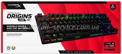  HyperX Alloy Origins Core PBT HX Red (639N7AA)