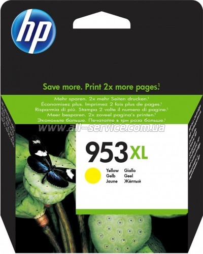  HP 953XL HP Officejet Pro 8210/ 8710/ 8720/ 8725/ 8730 Yellow (F6U18AE)