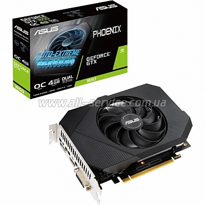  ASUS GeForce GTX 1650 4GB GDDR6 Phoenix OC Edition (PH-GTX1650-O4GD6)