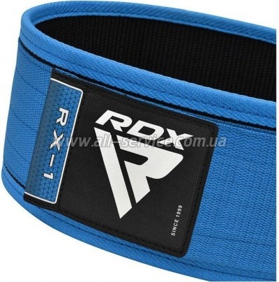   RDX RX1 Weight Lifting Belt Blue XL (WBS-RX1U-XL)