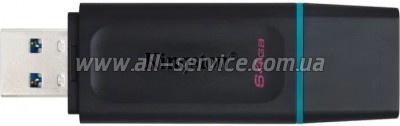  Kingston 2x64GB DT Exodia Black + Blue USB 3.2 (DTX/64GB-2P)