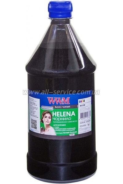 Чернила WWM 1000г HP HELENA Black Водорастворимые с расширенной совместимостью (HU/B-4) Чернила WWM 1000г HP HELENA Black Водорастворимые с расширенной совместимостью (HU/B-4)
