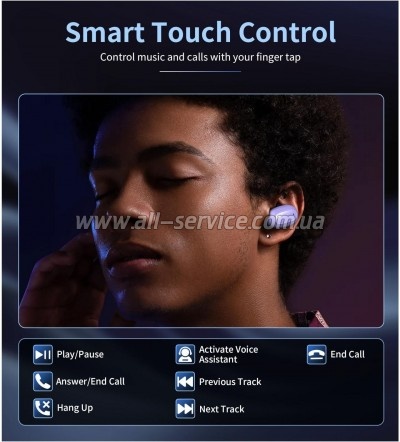 �������� Choetech TWS Small Cube Purple (BH-T23-PU)