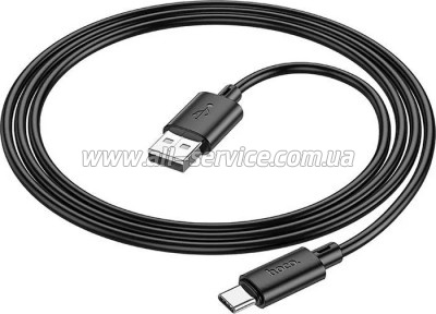 ���� ������ USB 2.0 AM to USB-C 1.0m X88 Gratified black HOCO (6931474783349)